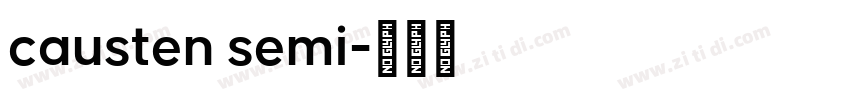 causten semi字体转换